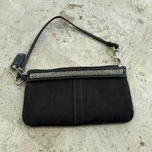 Coach- Black Wristlet